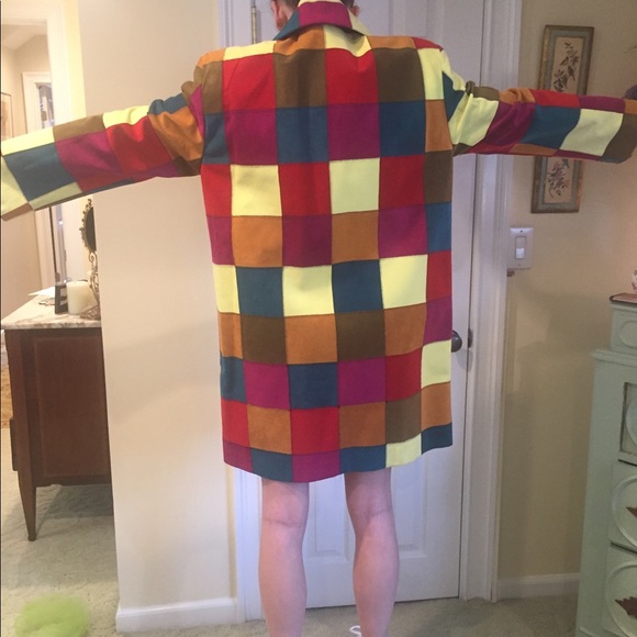 Todd Oldham patchwork faux suede jacket - Picture 6 of 7